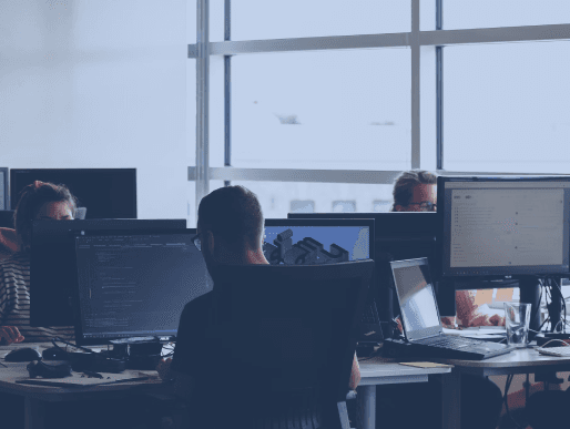 People sitting in an office